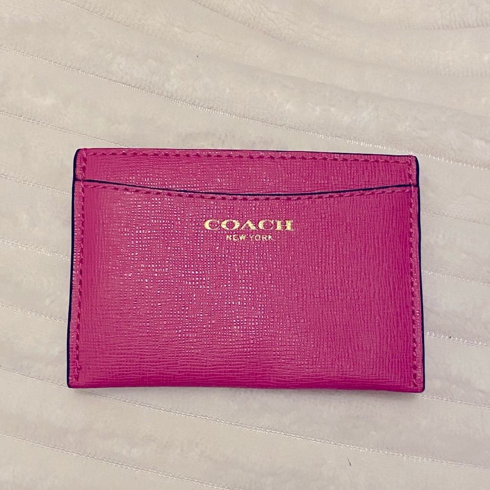 COACH Card Case Wallet Pink